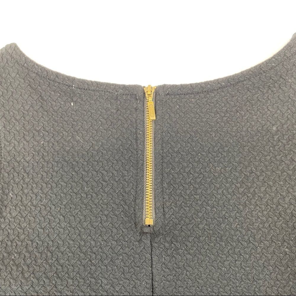Black textured shell with back zip NWT - S - Picture 8 of 10